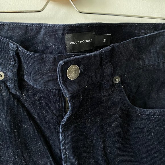 Club Monaco Navy Corduroy Pants - Picture 5 of 5